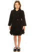 Crayon Kids Girls Long Sleeve Button Up Winter Dress Coat 2T-16 - SophiasStyle.com